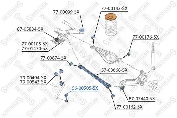 Стойки стабилизатора STELLOX 56-00505-SX