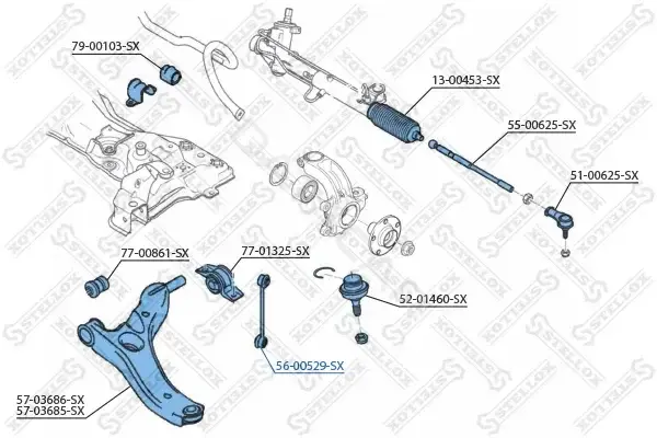 Стойки стабилизатора STELLOX 56-00529-SX