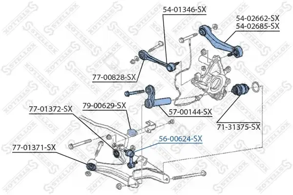 Стойки стабилизатора STELLOX 56-00624-SX