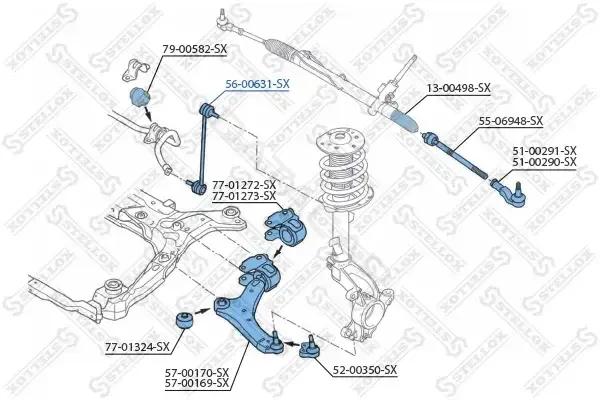 Стойки стабилизатора STELLOX 56-00631-SX