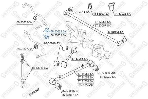 Стойки стабилизатора STELLOX 56-53022-SX