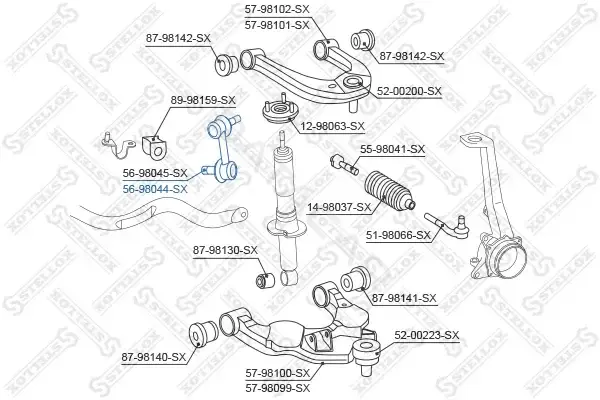 Стойки стабилизатора STELLOX 56-98044-SX