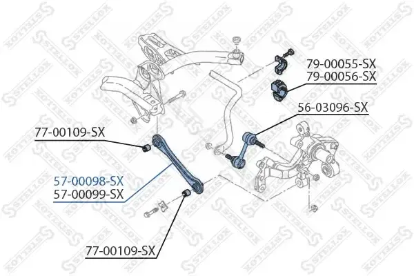 Рычаги STELLOX 57-00098-SX