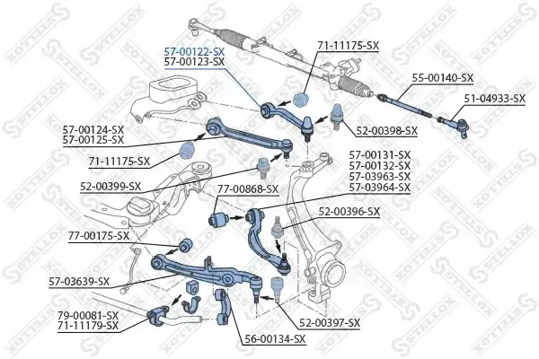 Рычаги STELLOX 57-00122-SX