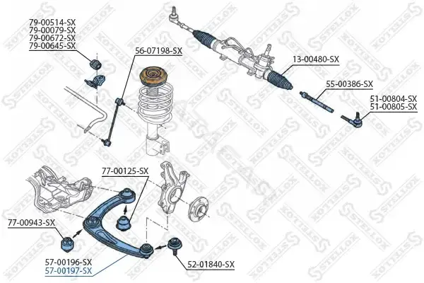 Рычаги STELLOX 57-00197-SX