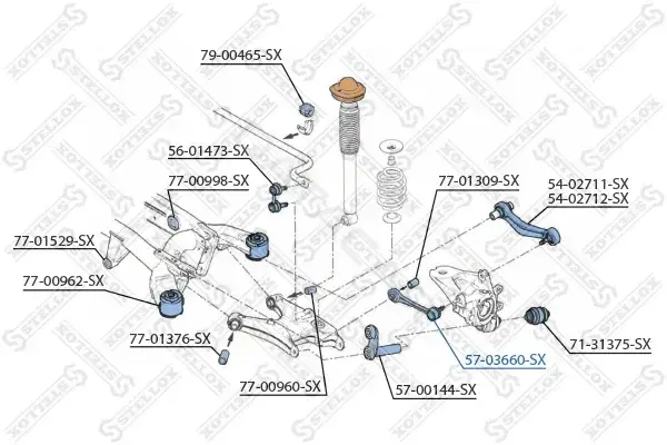 Рычаги STELLOX 57-03660-SX