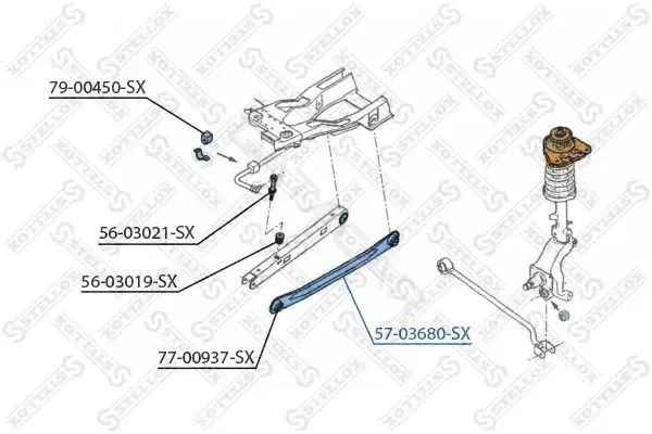Рычаги STELLOX 57-03680-SX
