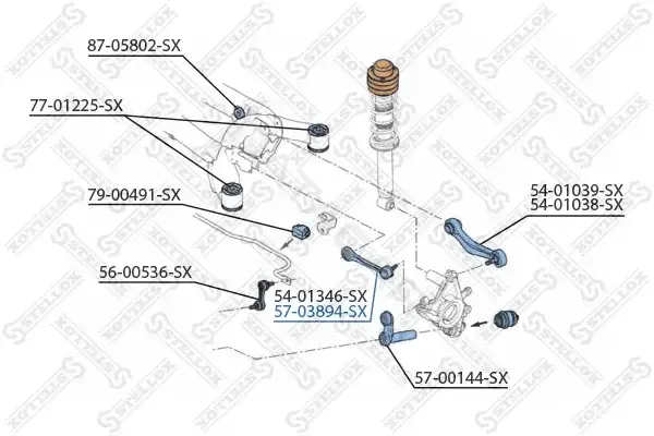 Рычаги STELLOX 57-03894-SX