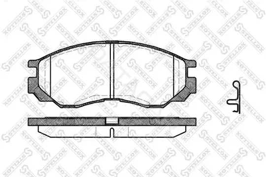 Тормозные колодки STELLOX 594000-SX