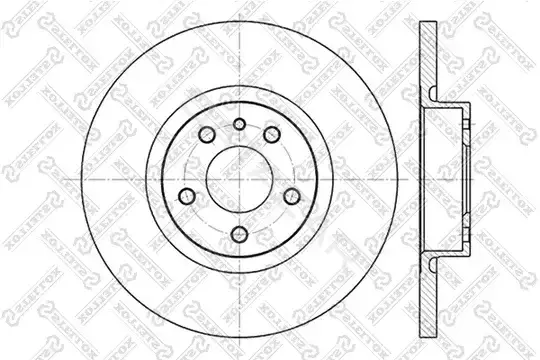 Тормозные диски STELLOX 6020-1017-SX