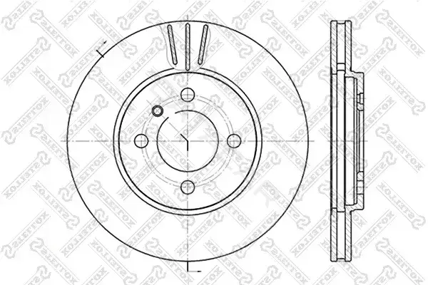 Тормозные диски STELLOX 6020-1509V-SX