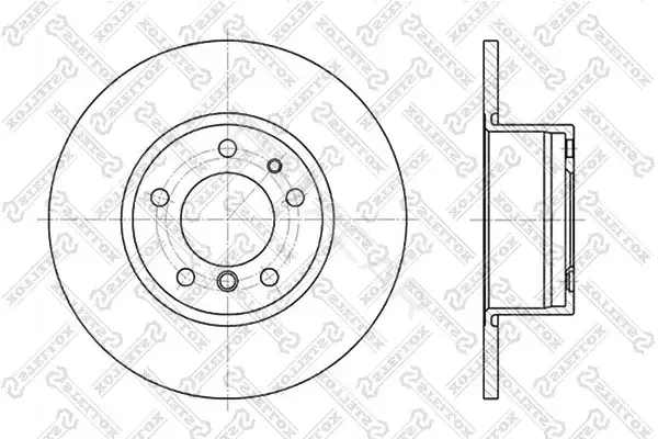 Тормозные диски STELLOX 6020-1518-SX