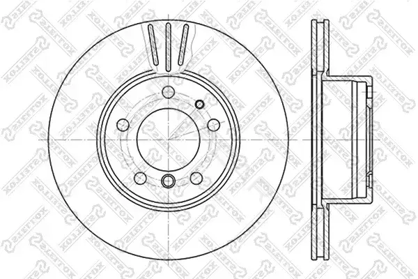 Тормозные диски STELLOX 6020-1519V-SX