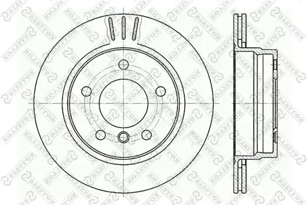 Тормозные диски STELLOX 6020-1535V-SX