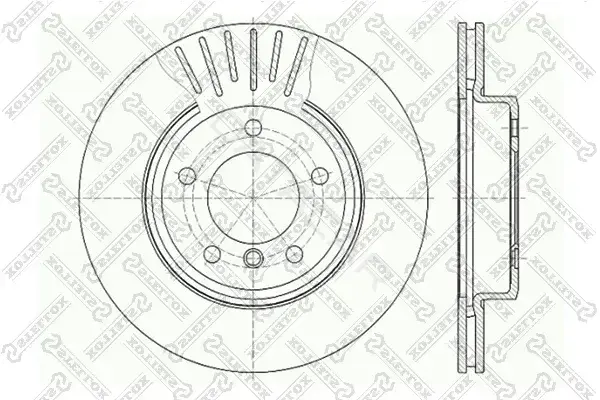 Тормозные диски STELLOX 6020-1540V-SX