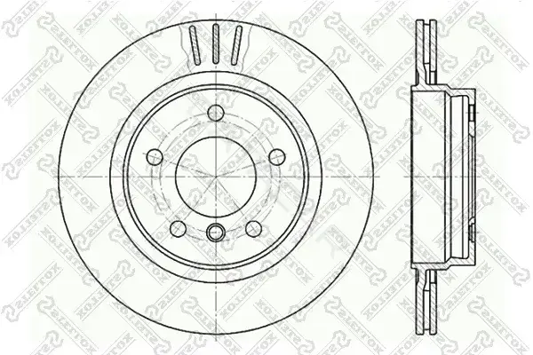 Тормозные диски STELLOX 6020-1541V-SX