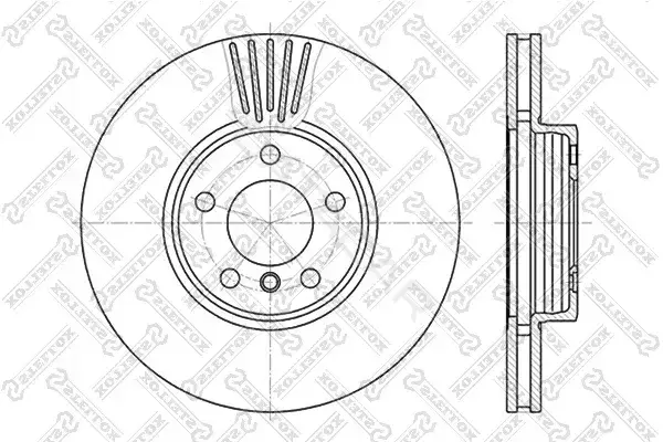 Тормозные диски STELLOX 6020-1547V-SX