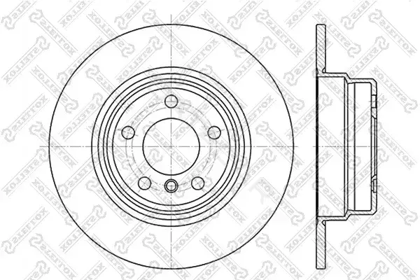 Тормозные диски STELLOX 6020-1548-SX