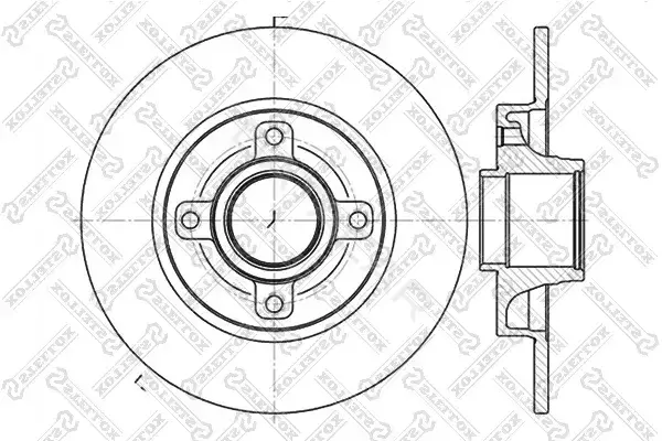 Тормозные диски STELLOX 6020-1947-SX