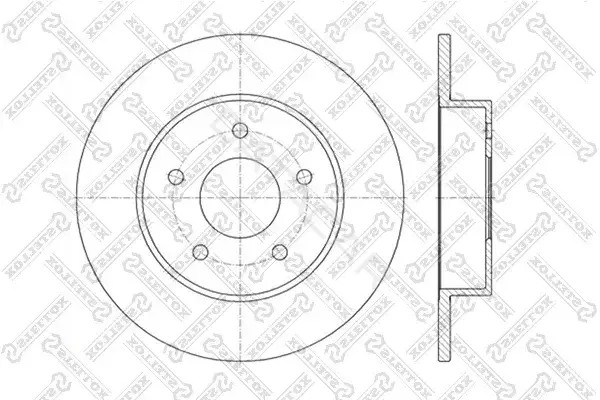 Тормозные диски STELLOX 6020-2257-SX