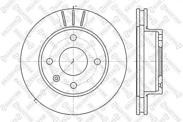 Тормозные диски STELLOX 6020-2514V-SX
