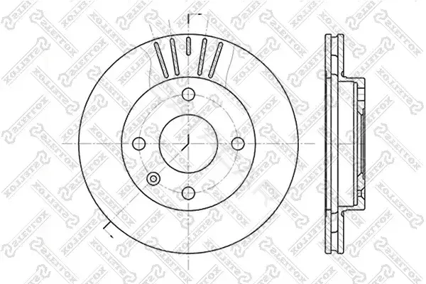 Тормозные диски STELLOX 6020-2528V-SX