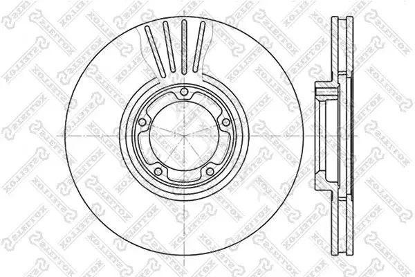Тормозные диски STELLOX 6020-2531V-SX