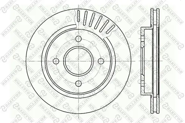 Тормозные диски STELLOX 6020-2535V-SX