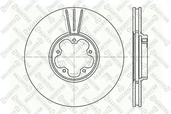 Тормозные диски STELLOX 6020-2544V-SX