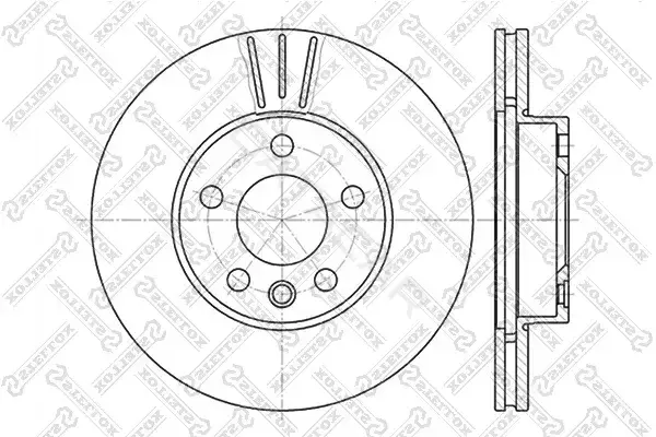Тормозные диски STELLOX 6020-2545V-SX