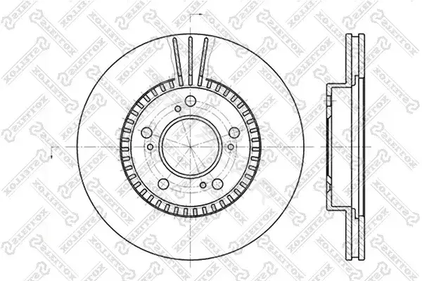Тормозные диски STELLOX 6020-2622V-SX