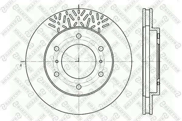 Тормозные диски STELLOX 6020-3033V-SX