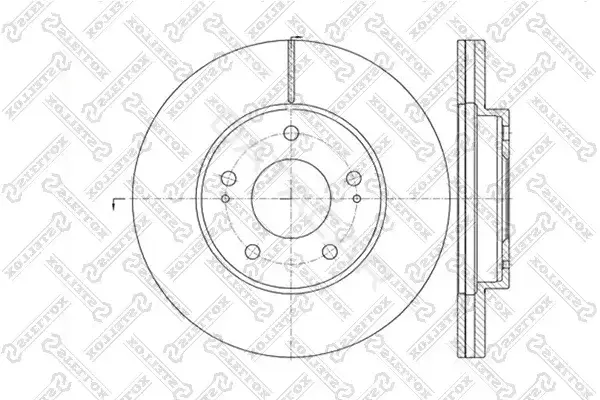 Тормозные диски STELLOX 6020-3034V-SX