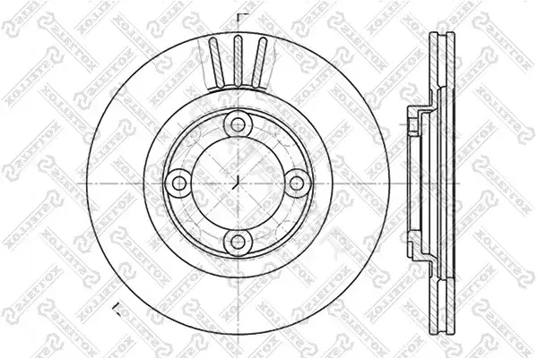 Тормозные диски STELLOX 6020-3219V-SX