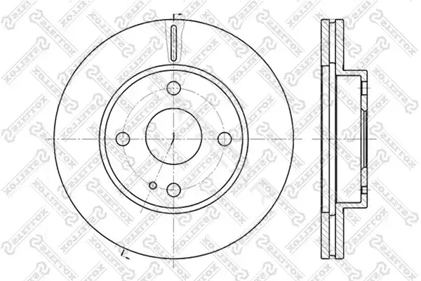 Тормозные диски STELLOX 6020-3232V-SX