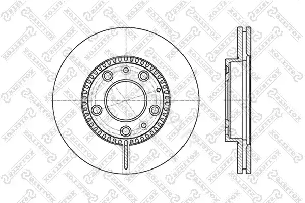Тормозные диски STELLOX 6020-3241V-SX