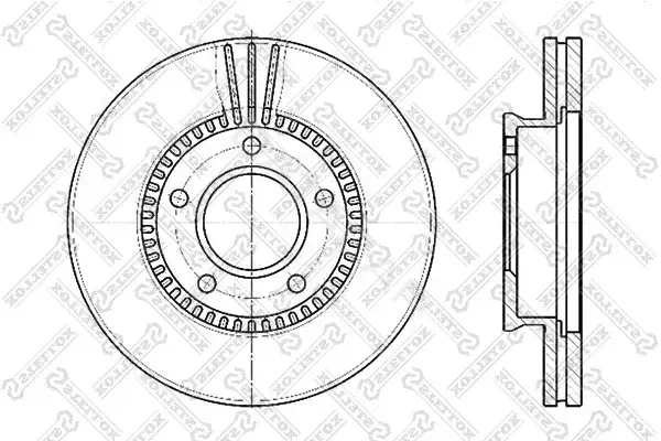 Тормозные диски STELLOX 6020-3243V-SX