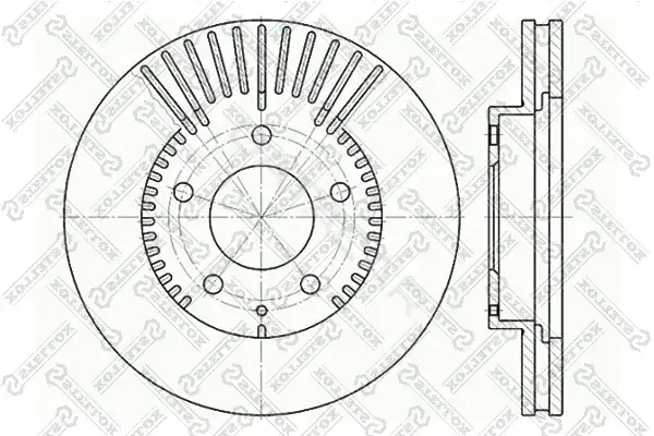 Тормозные диски STELLOX 6020-3254V-SX