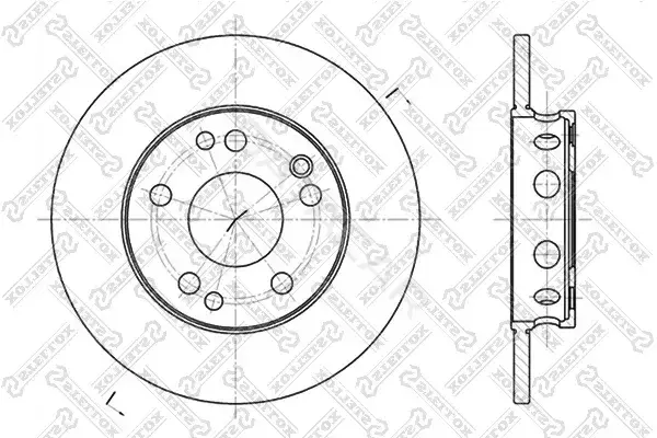 Тормозные диски STELLOX 6020-3306-SX
