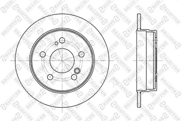 Тормозные диски STELLOX 6020-3307-SX