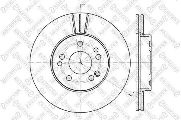 Тормозные диски STELLOX 6020-3308V-SX