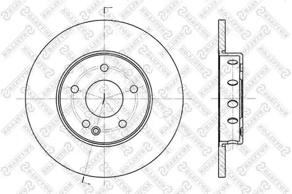 Тормозные диски STELLOX 6020-3316-SX