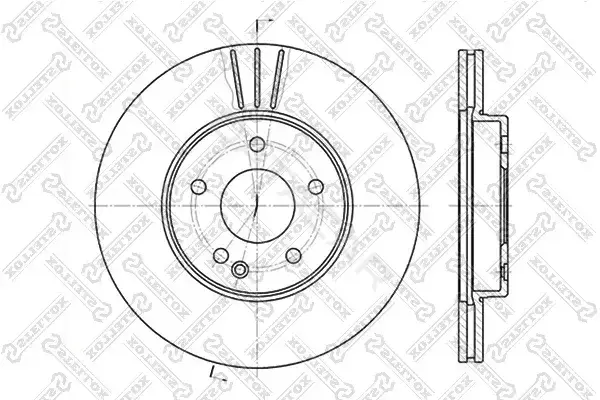 Тормозные диски STELLOX 6020-3317V-SX