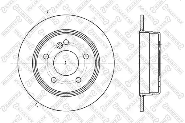 Тормозные диски STELLOX 6020-3318-SX