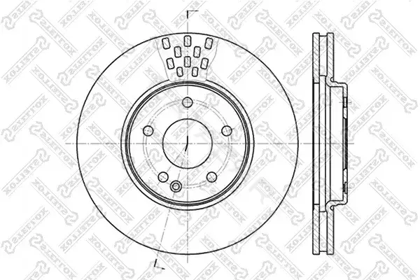 Тормозные диски STELLOX 6020-3332V-SX