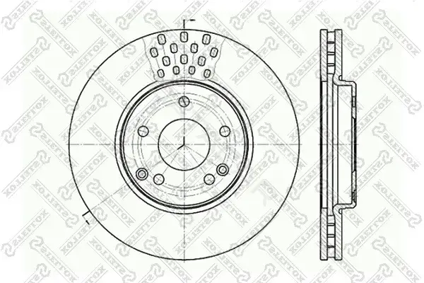 Тормозные диски STELLOX 6020-3341V-SX