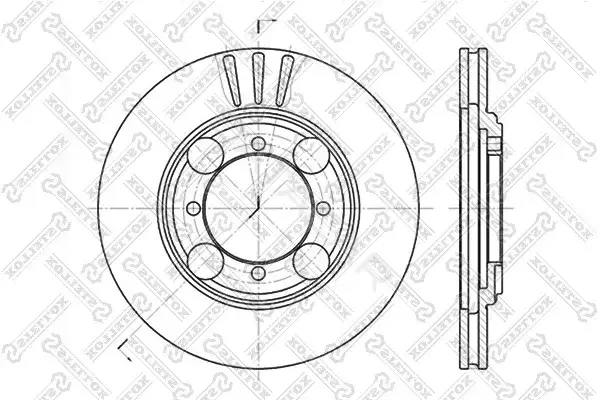 Тормозные диски STELLOX 6020-3401V-SX