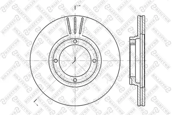 Тормозные диски STELLOX 6020-3402V-SX