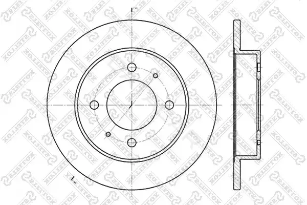 Тормозные диски STELLOX 6020-3406-SX