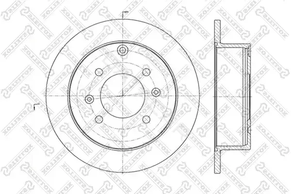 Тормозные диски STELLOX 6020-3412-SX